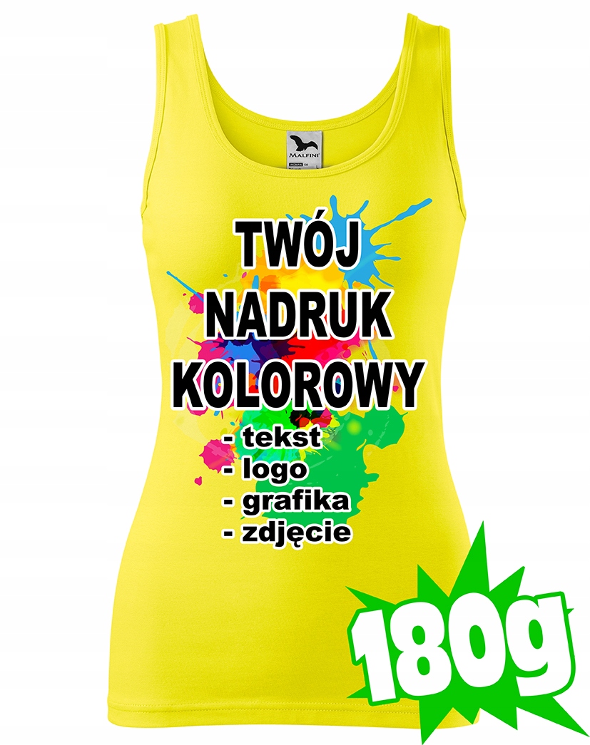 

Koszulka Na Ramiączka Z Własnym Nadrukiem Xs 96