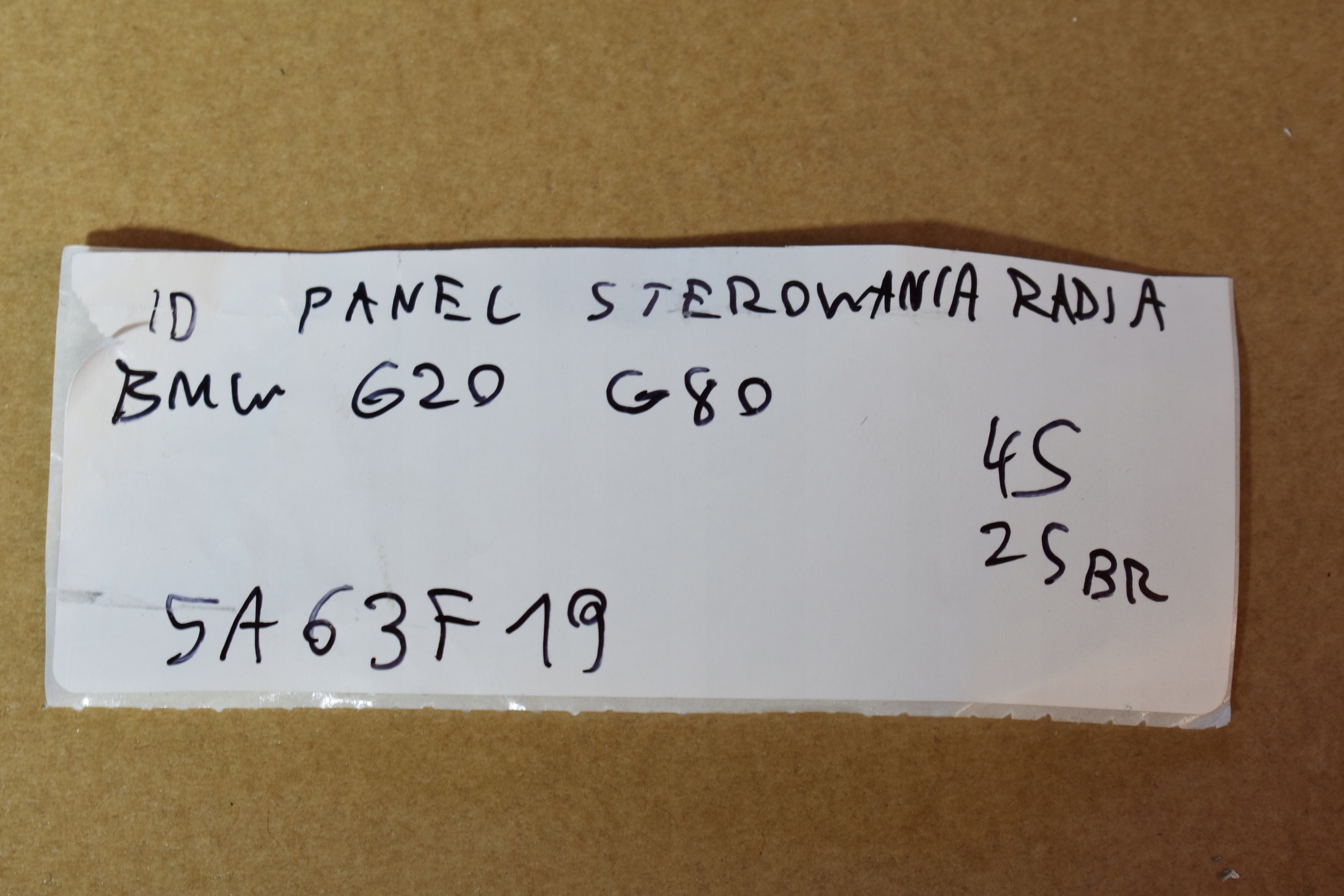 IDEALNY control panel RADIA BMW G20 G80 1