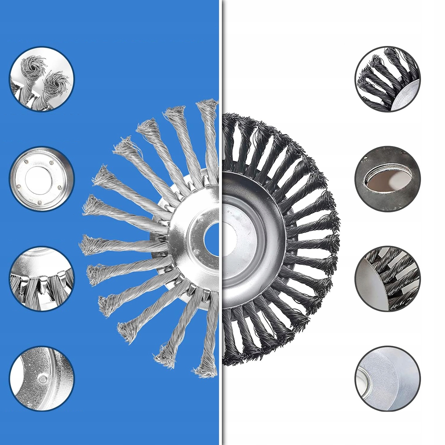 TARCZA SZCZOTKA DRUCIANA DRUCIAK DO KOSY SPALINOWEJ CHWASTÓW DRUT 25CM Kod producenta TARCZA SZCZOTKA