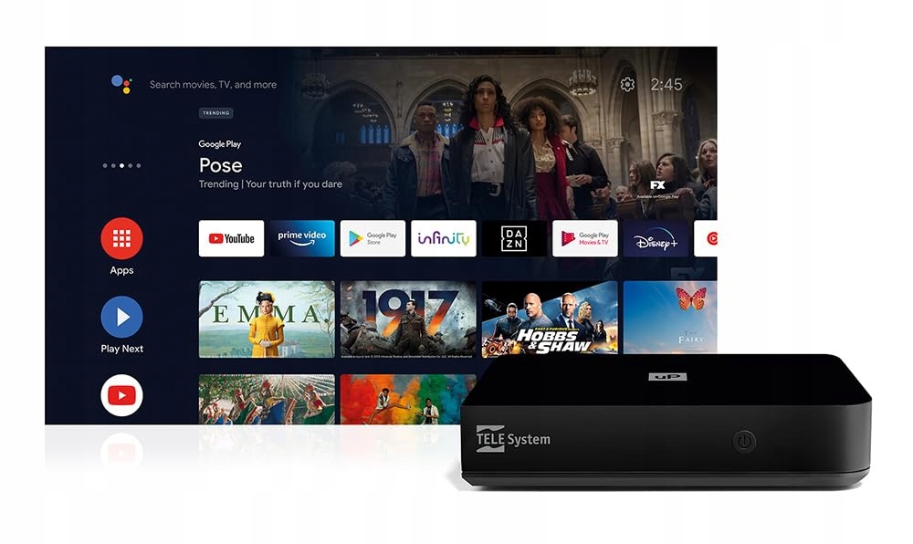 ODTWARZACZ MULTIMEDIALNY TELESYSTEM UP T2 4K 8 GB