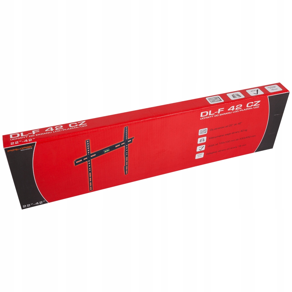 Uchwyt ścienny do telewizora Arkas DLF-42 czarny Typ Stały