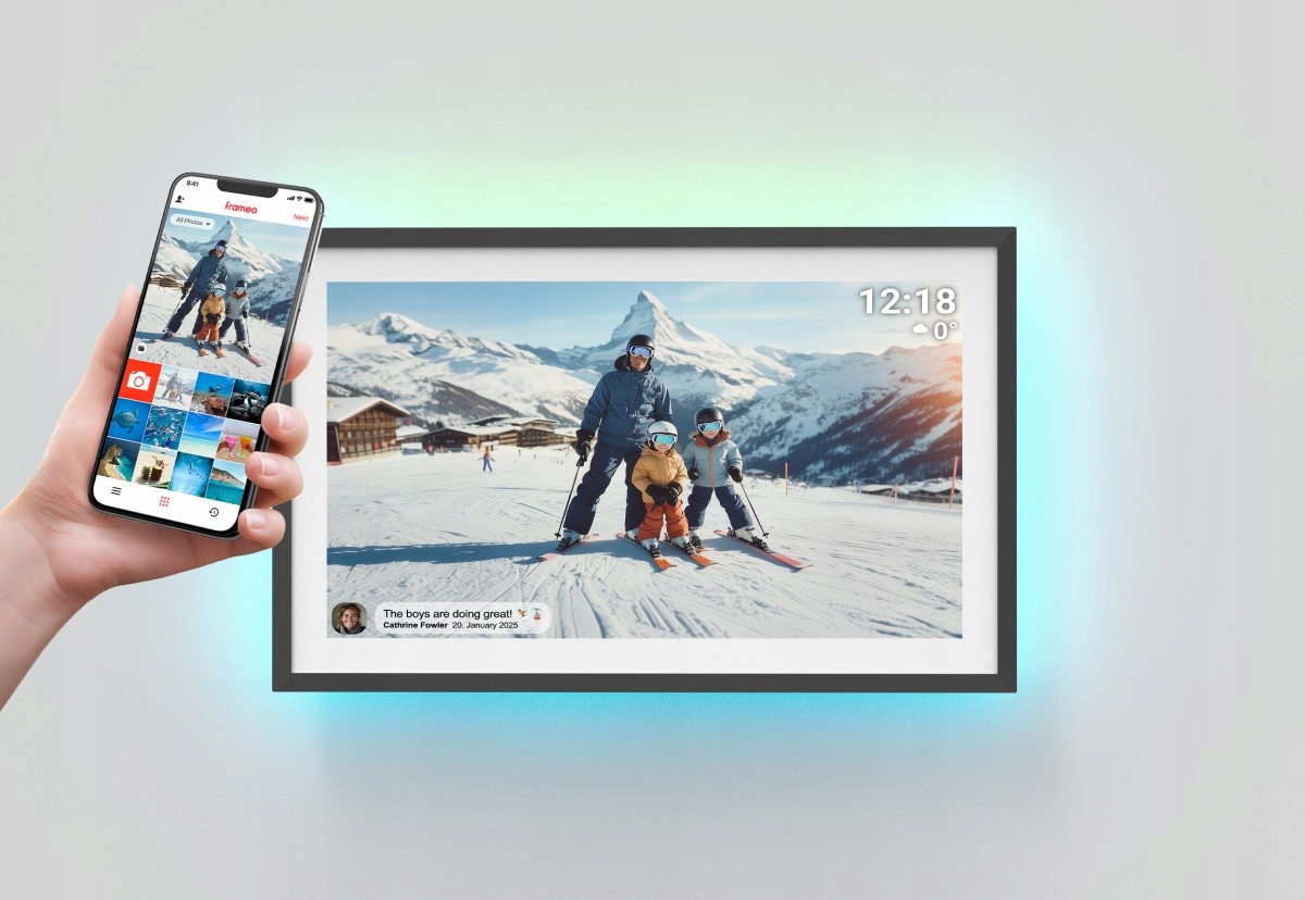 Digitální Rámeček Denver Frameo PFF-1081 s Led podsvícením