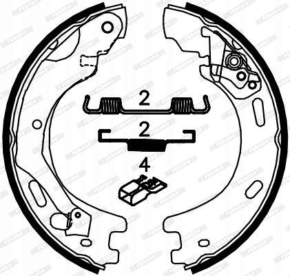 ZESTAW SZCZĘK HAMULCOWYCH, HAMULEC POSTOJOWY Stan opakowania oryginalne