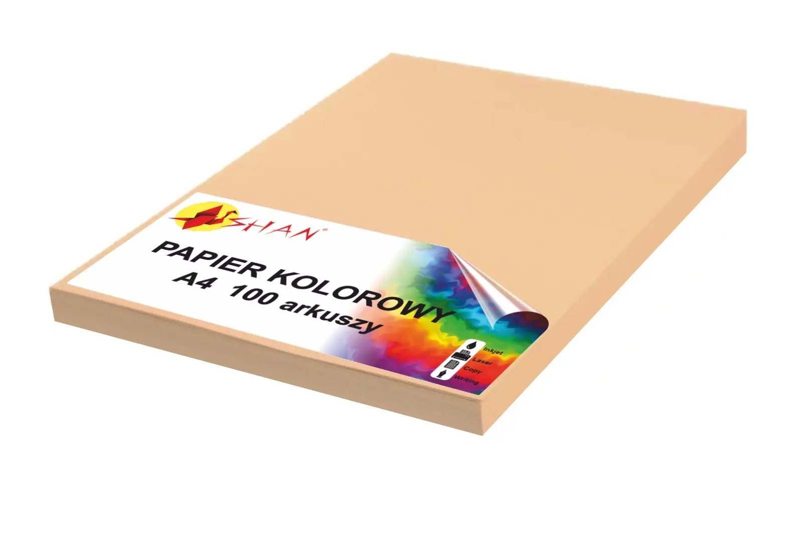 

Papier kolorowy A4 120g brzoskwiniowy 100 arkuszy