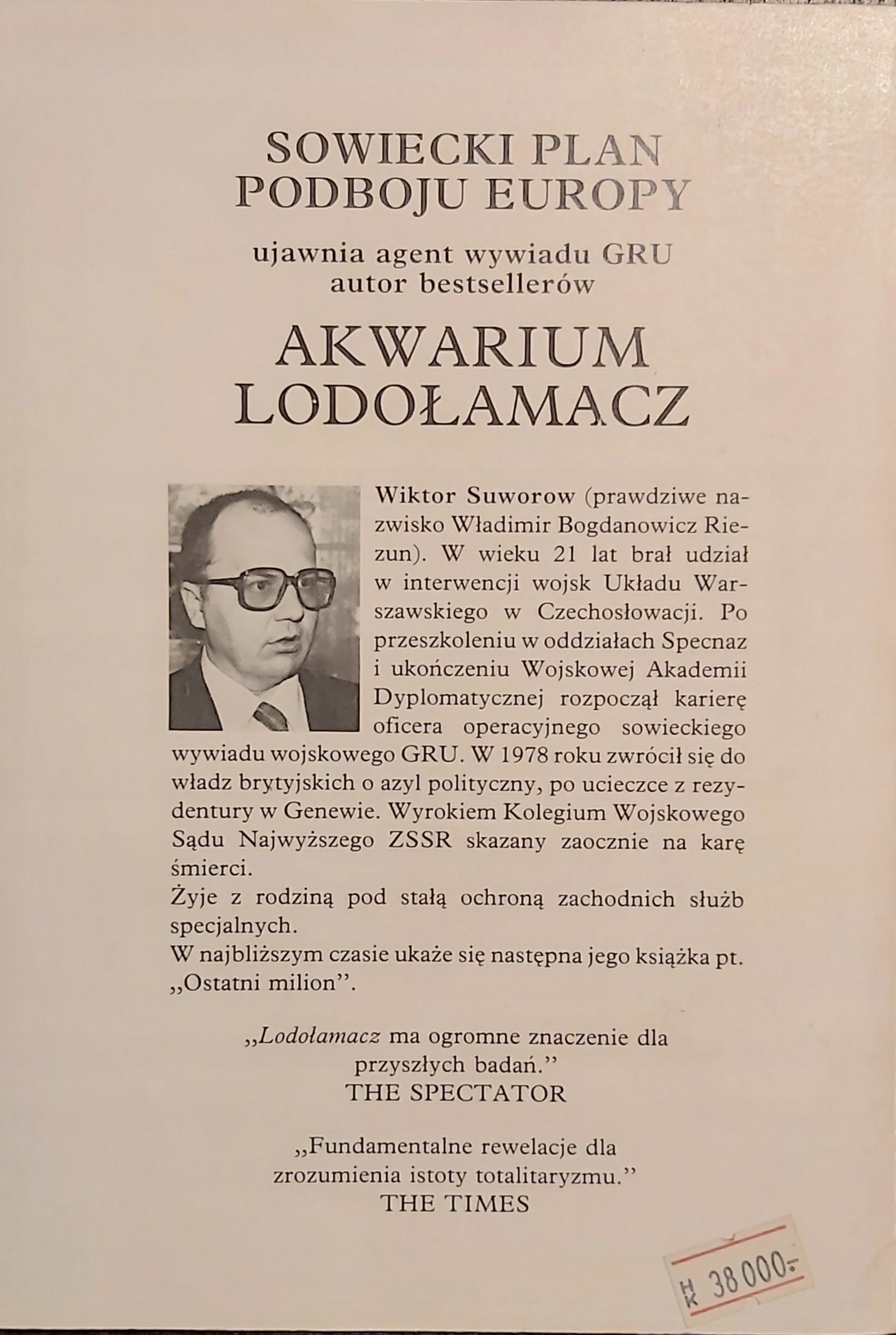 Lodołamacz Wiktor Suworow Gatunek Historia