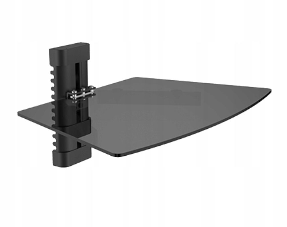 SZKLANA PÓŁKA ŚCIENNA POJEDYNCZA DEKODER TUNER 8K