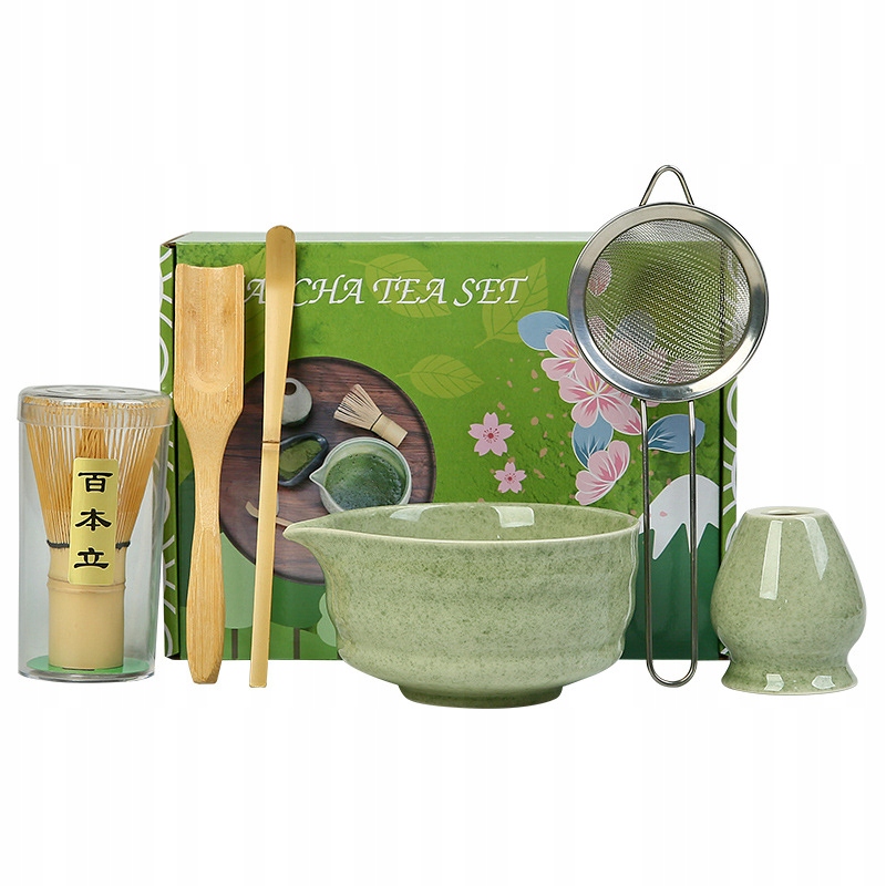 Zestaw Do Herbaty Matcha, Zestaw Mioteł Matcha, Z Trzepaczką Do Matchy 6W1