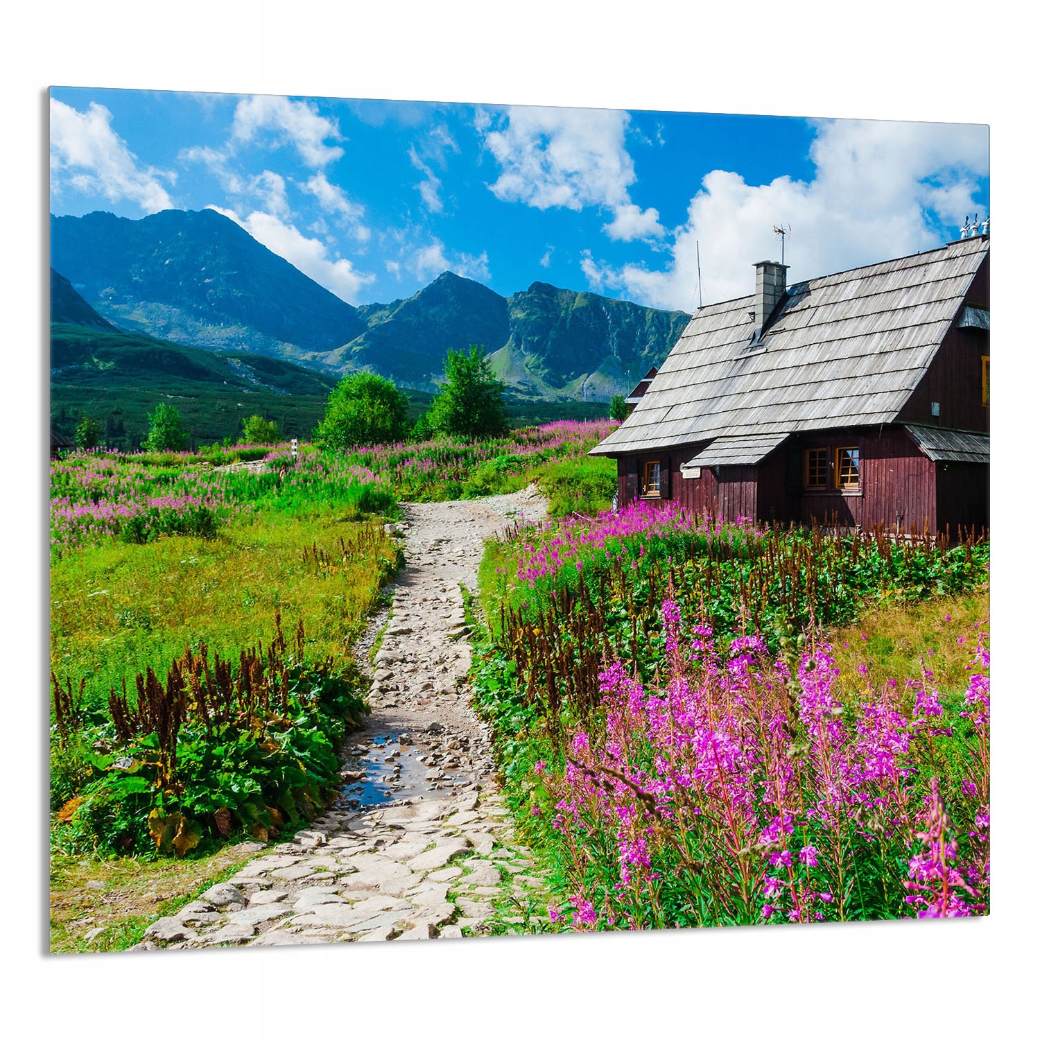 Skleněný Panel Do Kuchyně 65x60 Hory Tvrzené Sklo