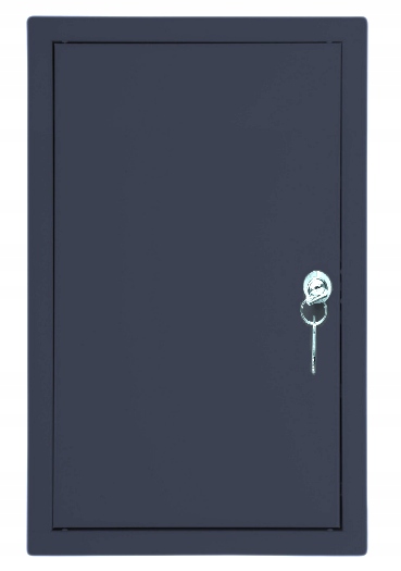 Drzwiczki rewizyjne metal Antracyt na zamek 30x50 grafit