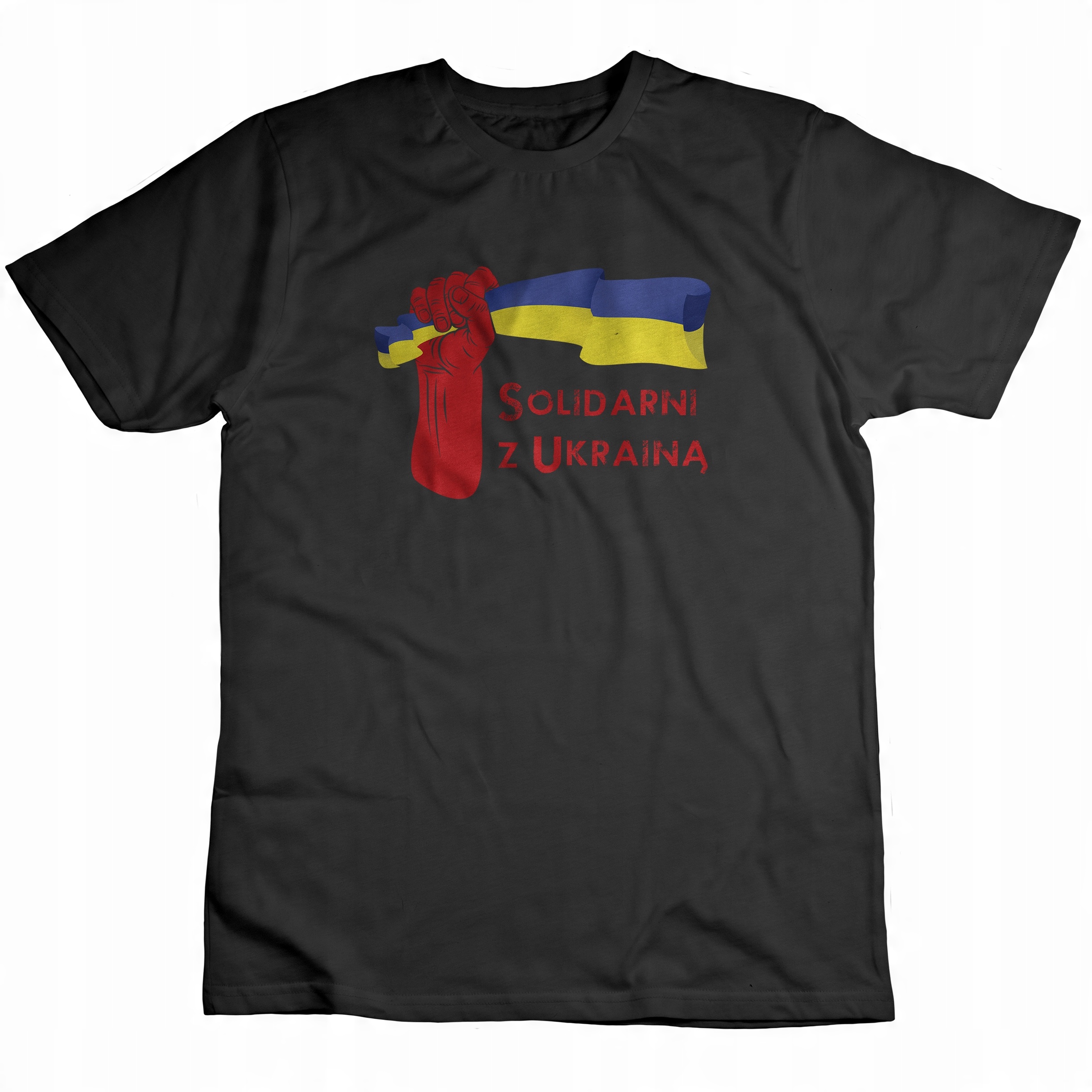 

T-shirt Koszulka Czarna Wolna Ukraina Solidarni