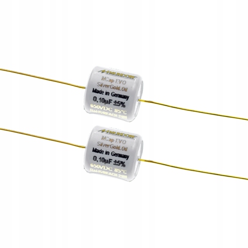 Kondenzátor Mcap Evo SilverGold Oil 0,10uF 100nF 650V Mundorf 2 ks pár