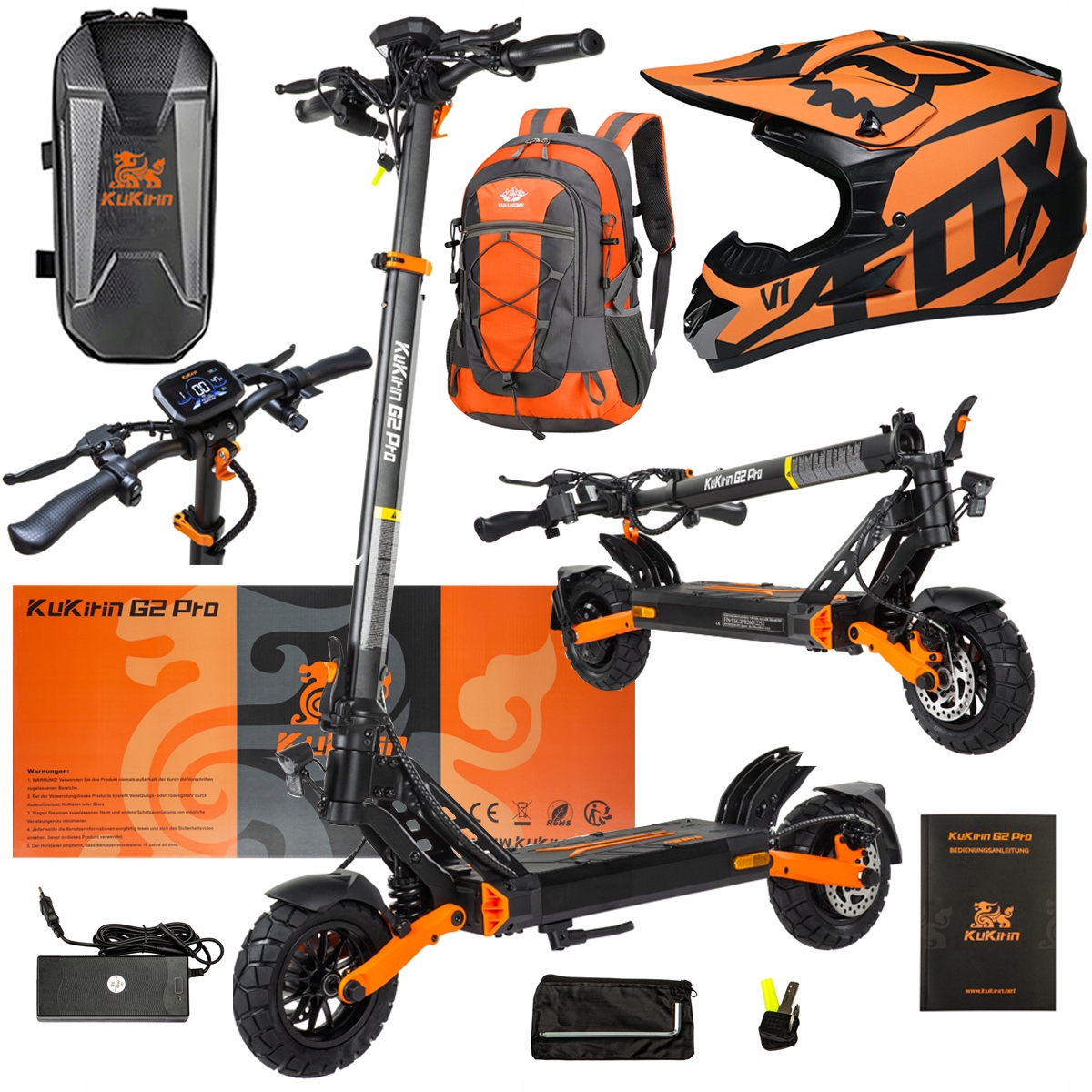 Pojazd Elektryczny KuKirin G2 Pro Abe 500w 48V 15.6AH 65KM 25KM/h +Dárek