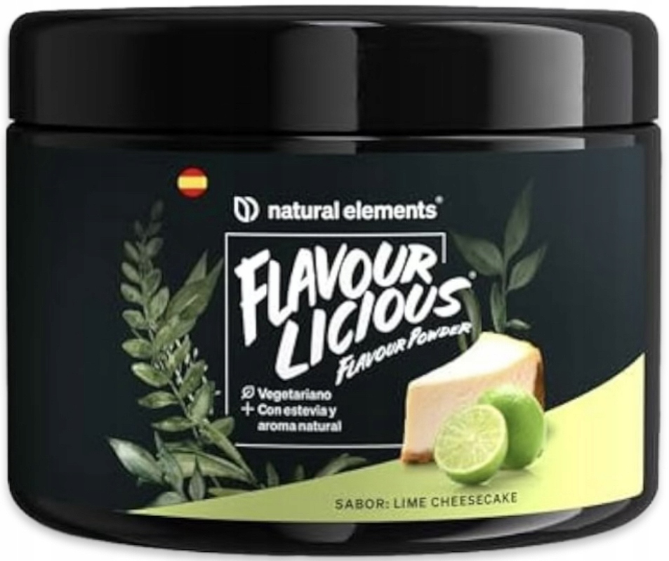 Levně Příchuťový prášek fit natural elements Flavour Powder Cheesecake Limetka 200 g