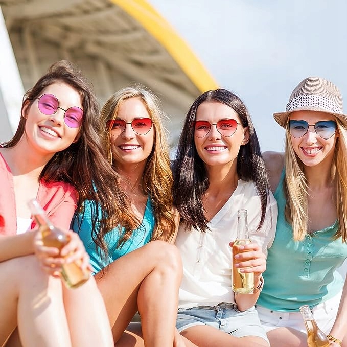 2X OKULARY NA IMPREZĘ FOTOBUDKĘ W KSZTAŁCIE SERCA Model Zestaw