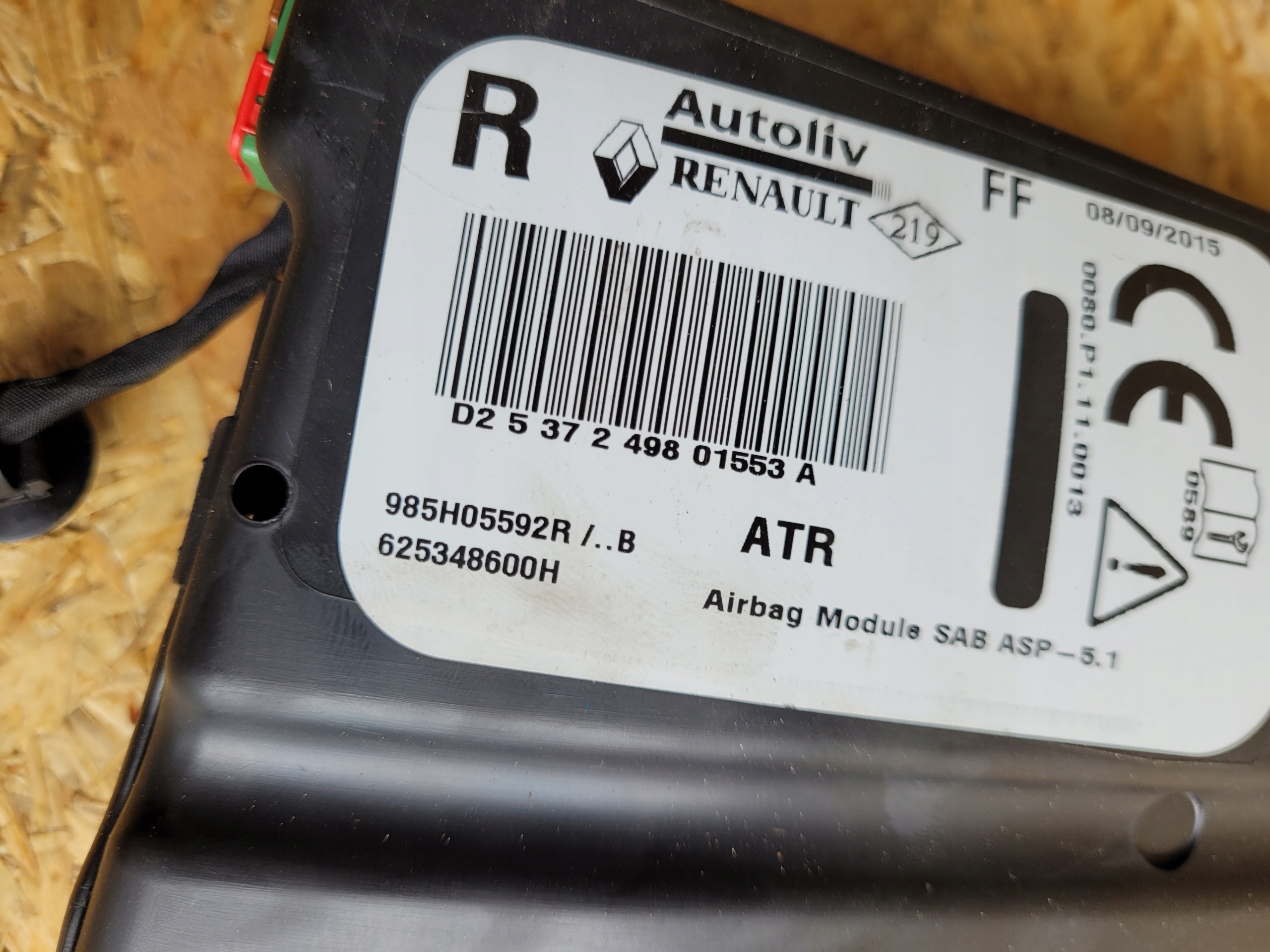 seat airbag right RENAULT CLIO IV