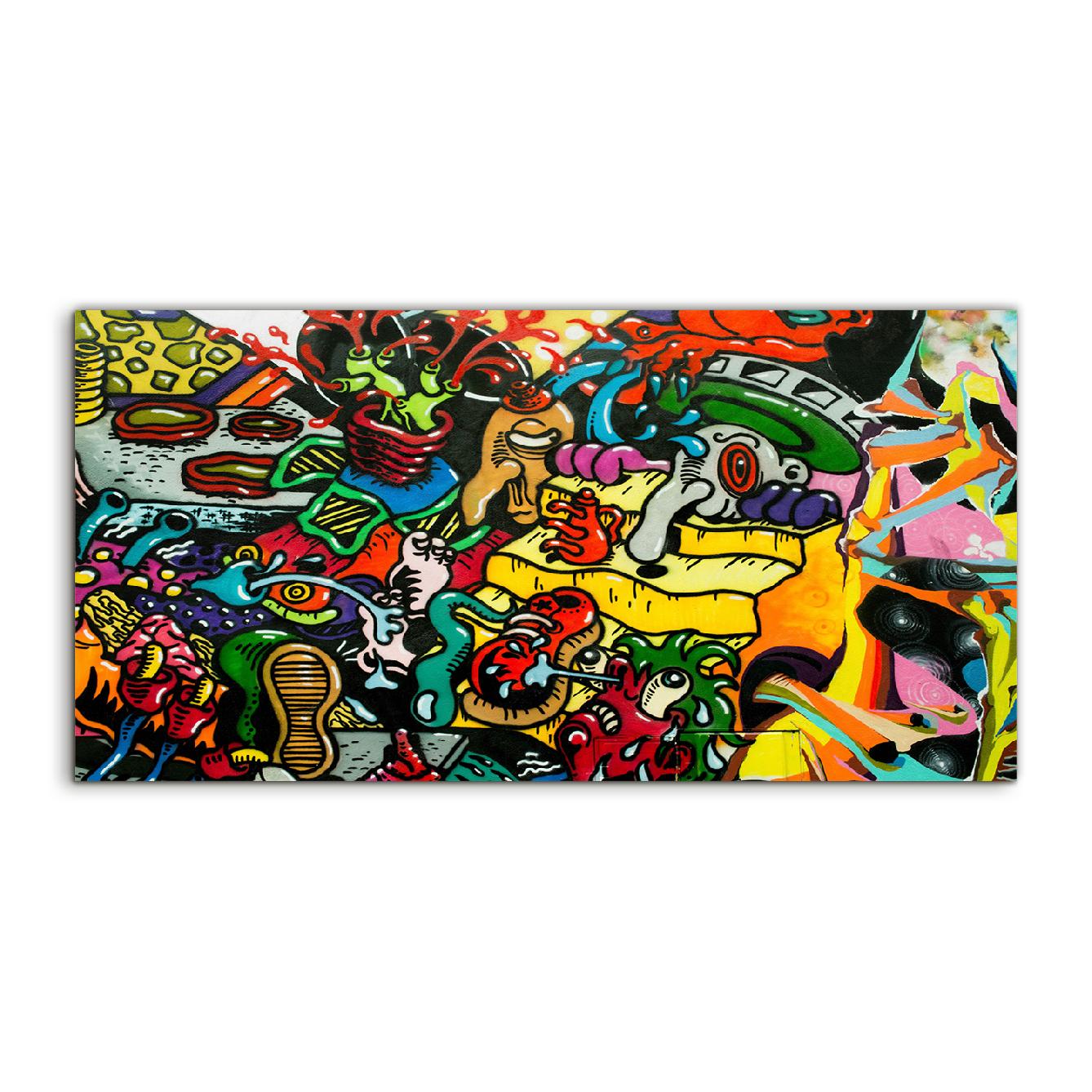 

Obraz akryl 140x70 z grafiką Styl Uliczny Graffiti