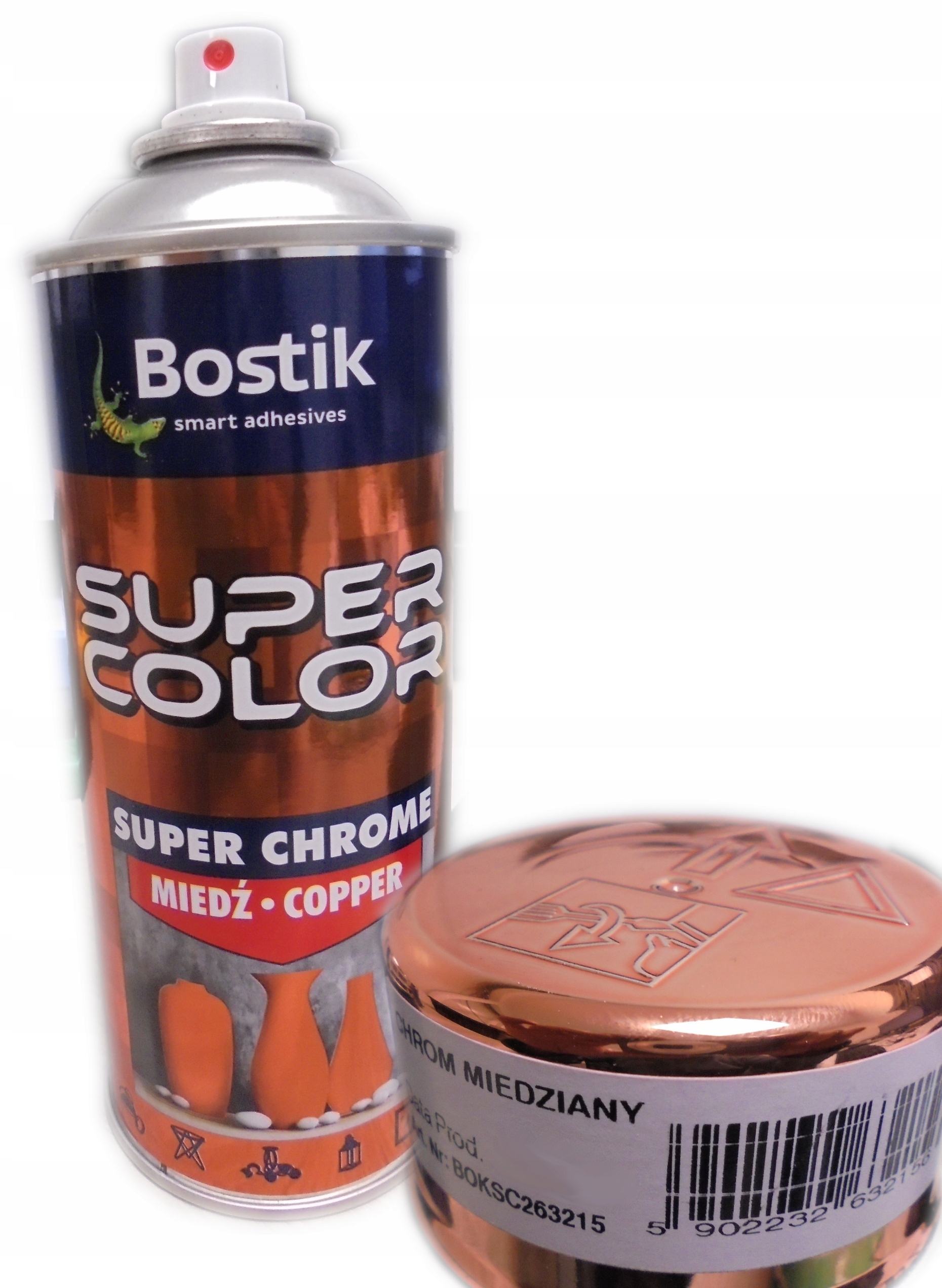 

Farba w sprayu Chrome efekt tzw lustra Miedziany