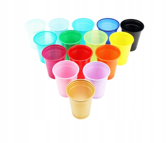 

Kubki Jednorazowe 200ml Kolorowe 100 szt.