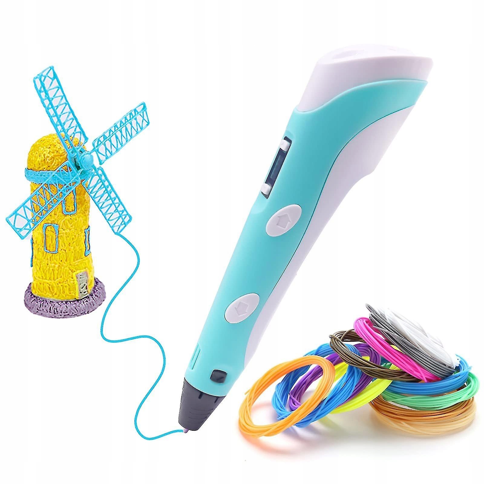 MAGICZNY DŁUGOPIS 3D DRUKARKA PEN FILAMENT WKŁADY KOLOROWE 210M ZESTAW XXL Wiek dziecka 8 lat +