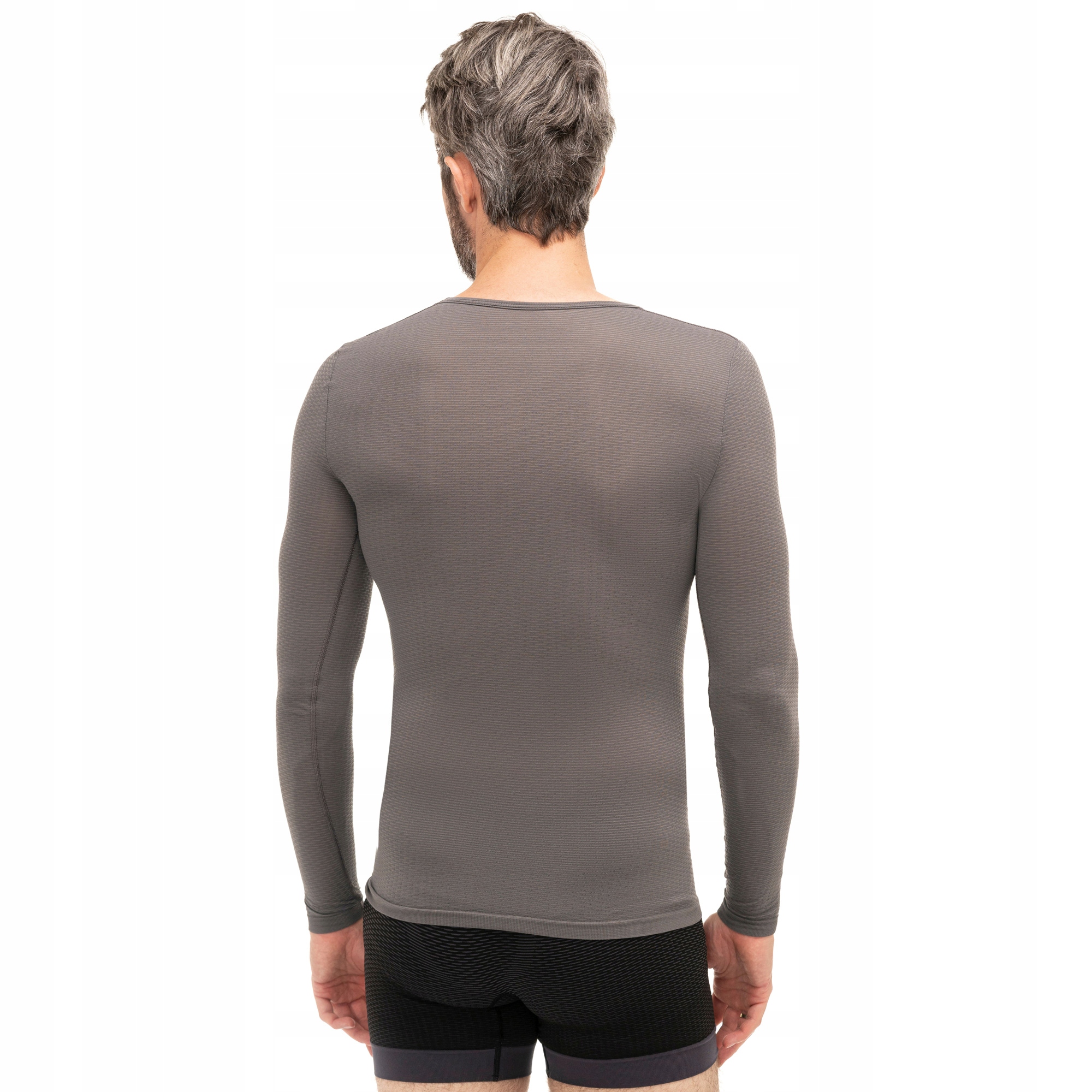 Koszulka termoaktywna Brubeck Base Layer UNISEX Potówka z długim rękawem L Kolor szary