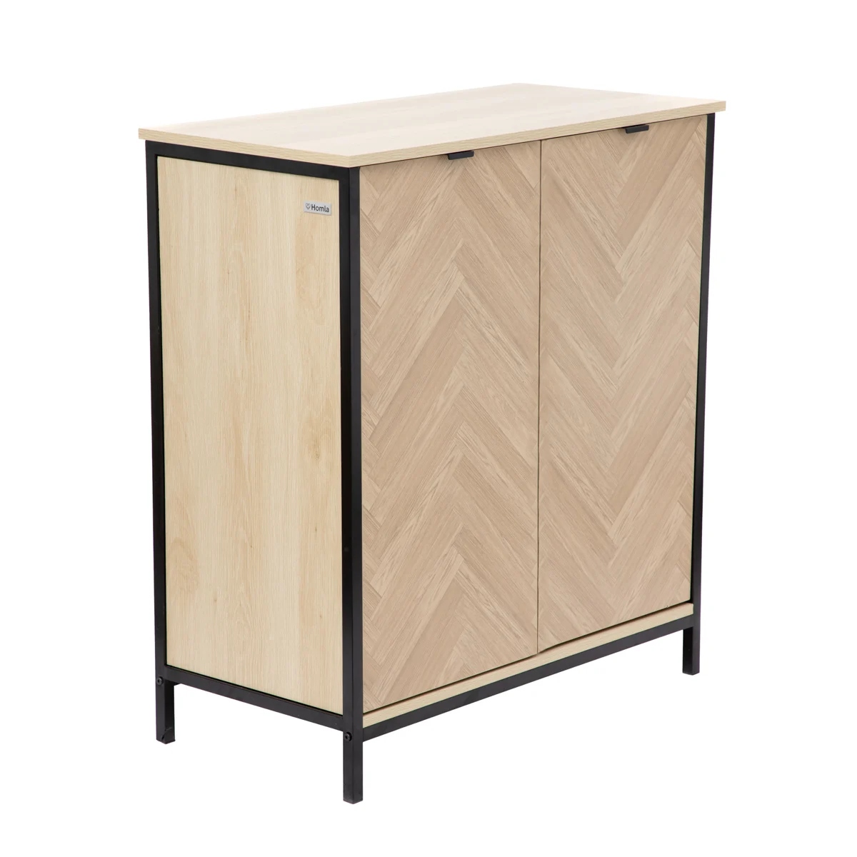 Komoda Swen prírodná s kovovými nohami 80x40x88 cm Homla