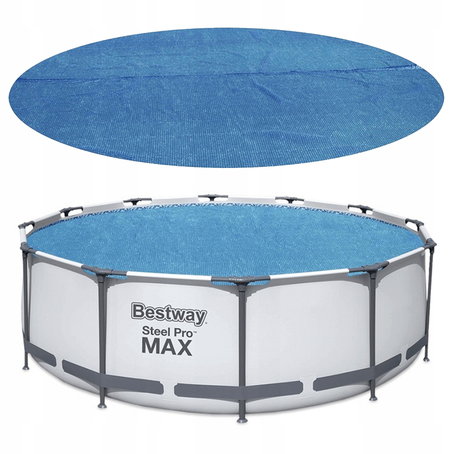 Osłona Solarna Pokrywa na Basen Ogrodowy okrągła 366 cm Bestway 58242