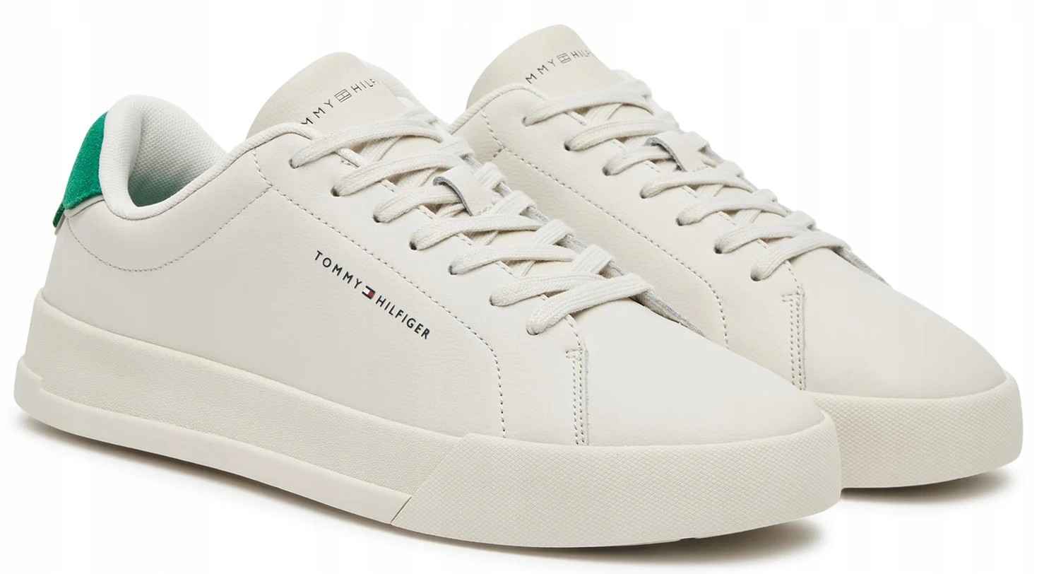 Boty Tommy Hilfiger Court Lth Detail Ess FM0FM05367 kožené 44