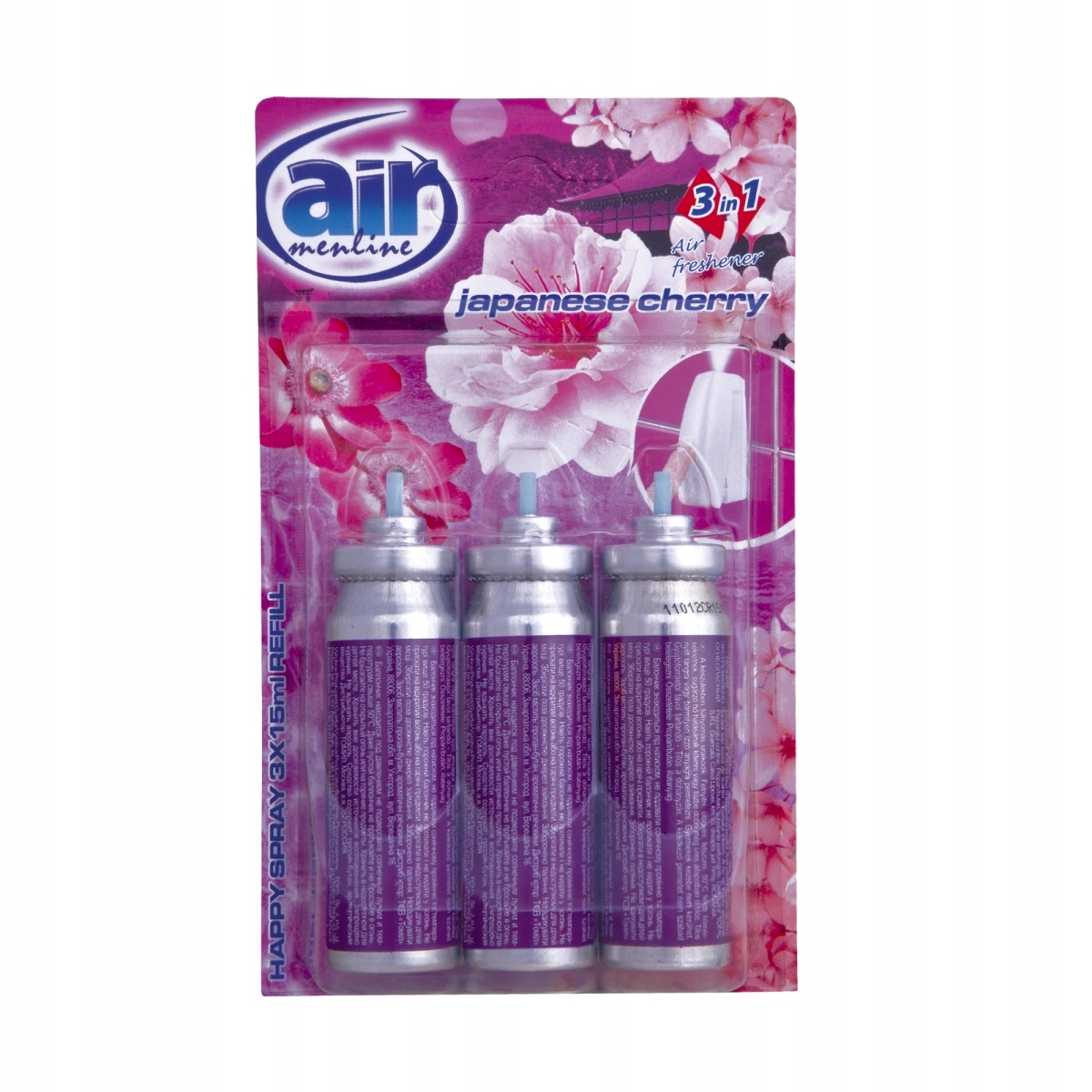 

Airmenline Odświeżacz 3x15ml zapas Wiśnia japońska