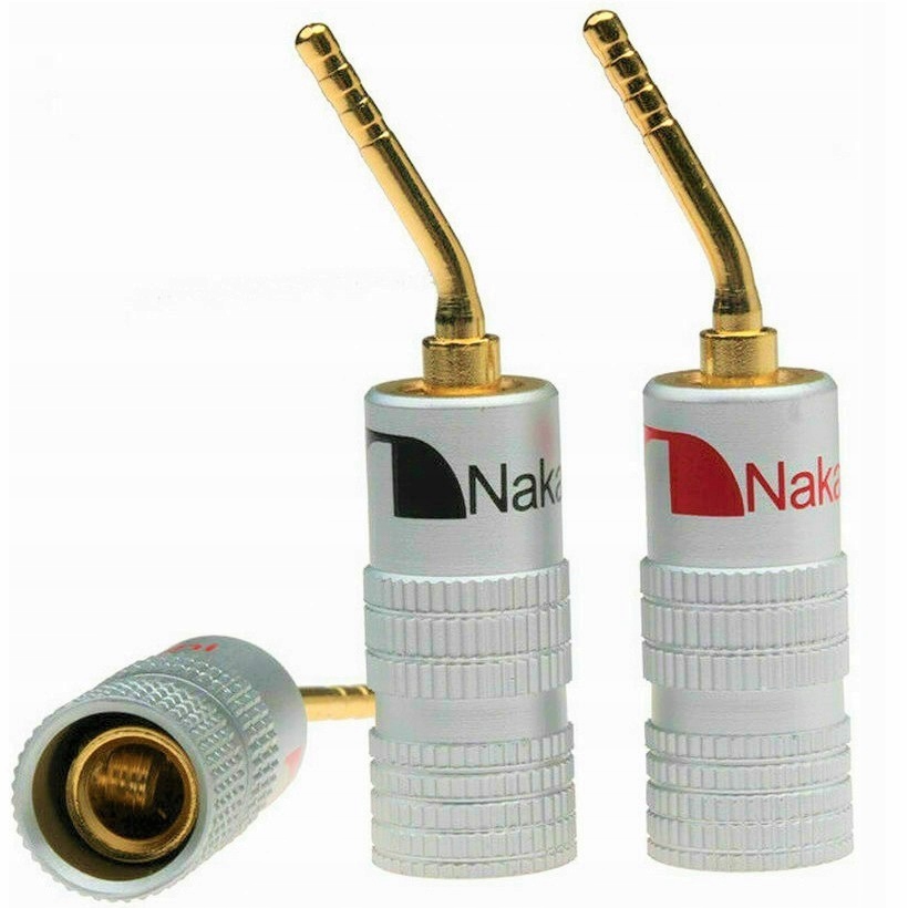NAKAMICHI KABEL GŁOŚNIKOWY 2x2,5 banan igły 0,5m Długość kabla 0.5 m