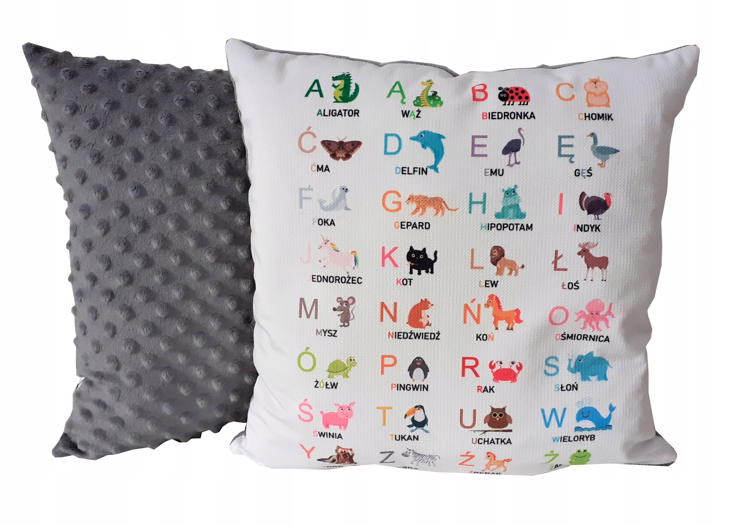 

Poduszka edukacyjna Alfabet Jasiek dziecięcy
