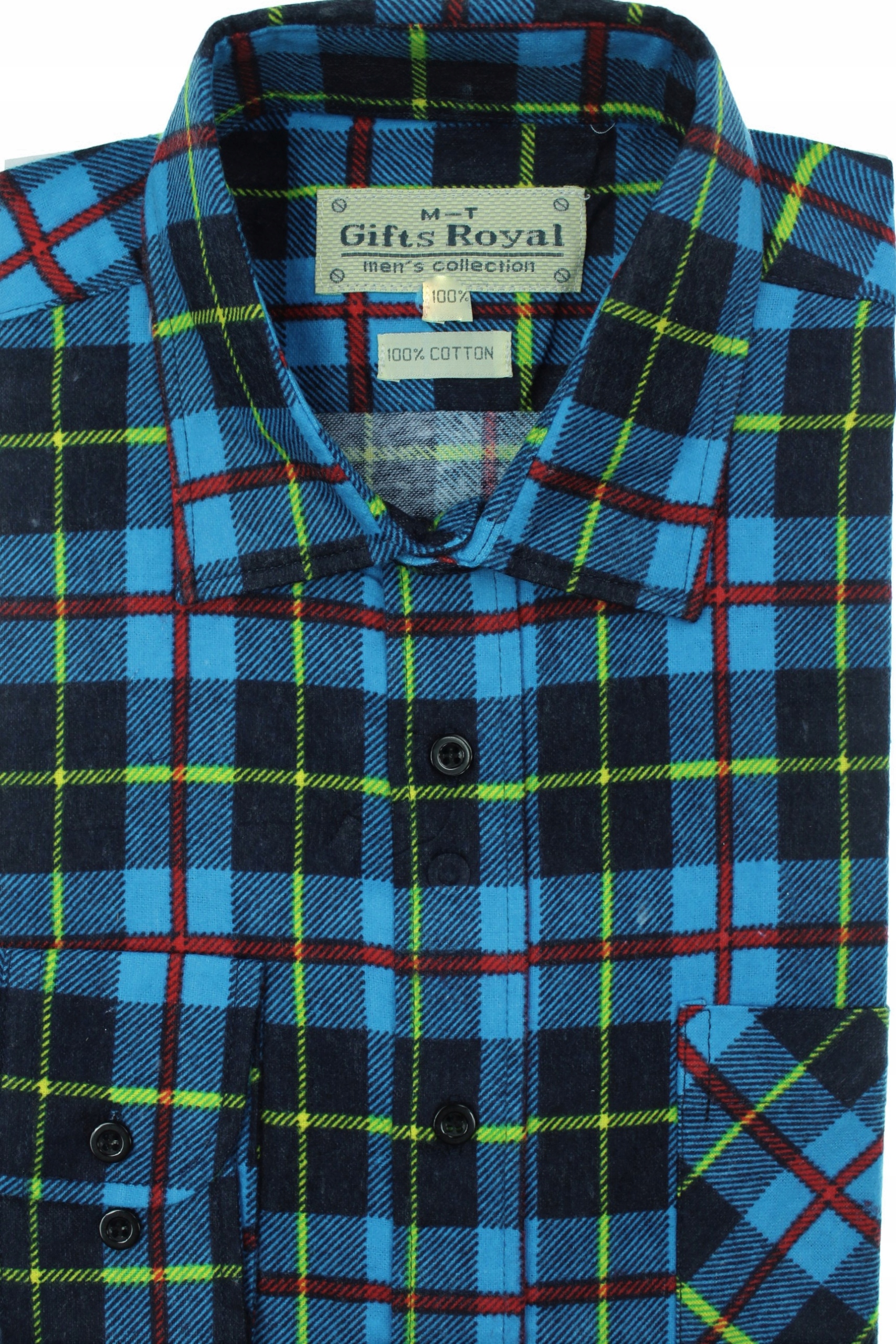 

Koszula Flanelowa Męska Flanela W Kratę XL F13