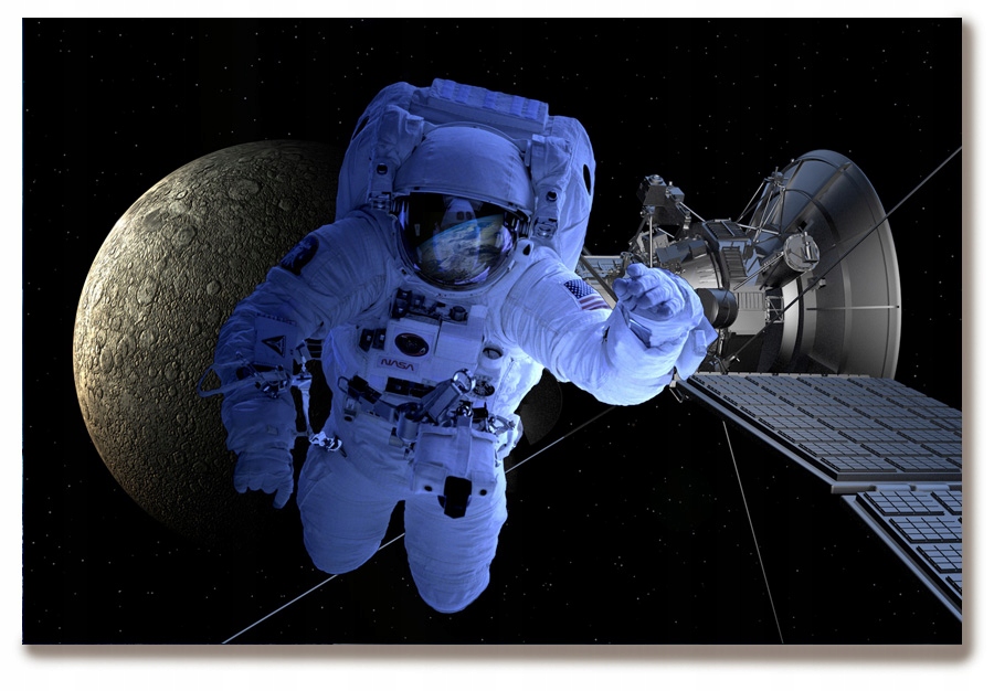 

Obraz Na Płótnie 90x60 Astronauta Ziemia kosmos