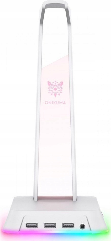 Stojak Gamingowy na Słuchawki z USB RGB Biały Kod producenta ON-ST2/WE