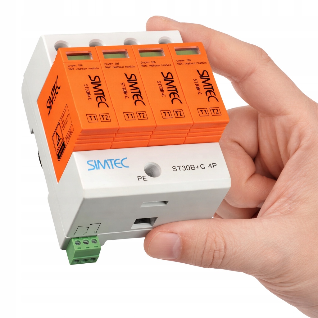 Simtec Ogranicznik Przepięć Typ B+c T1+T2 30kA 4P Spd ST30B+C/4 400V Ogra