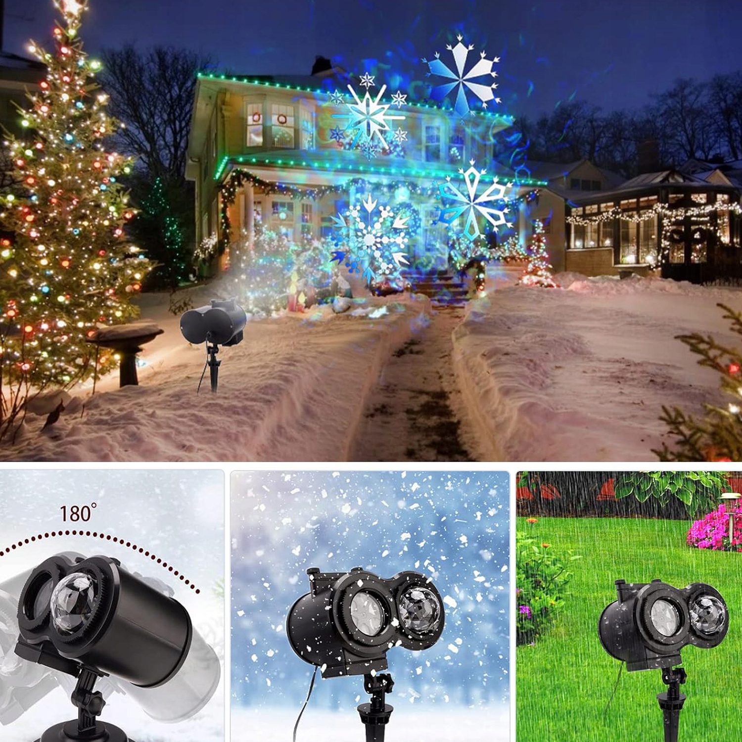 PROJEKTOR ŚWIĄTECZNY LASEROWY ZEWNĘTRZNY LED 15W WODOODPORNA Z PILOTEM EAN (GTIN) 884776695604