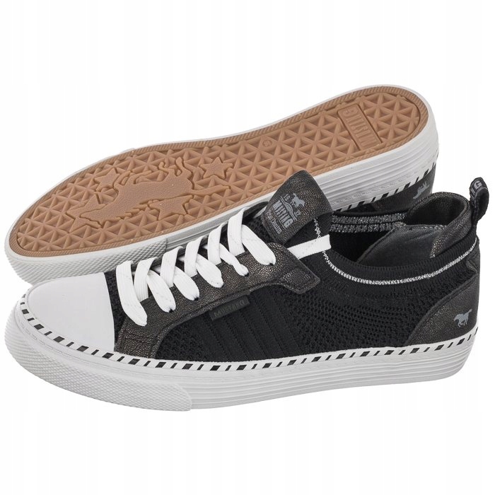 

Buty Damskie Trampki Mustang Czarne 50C0029 Obuwie