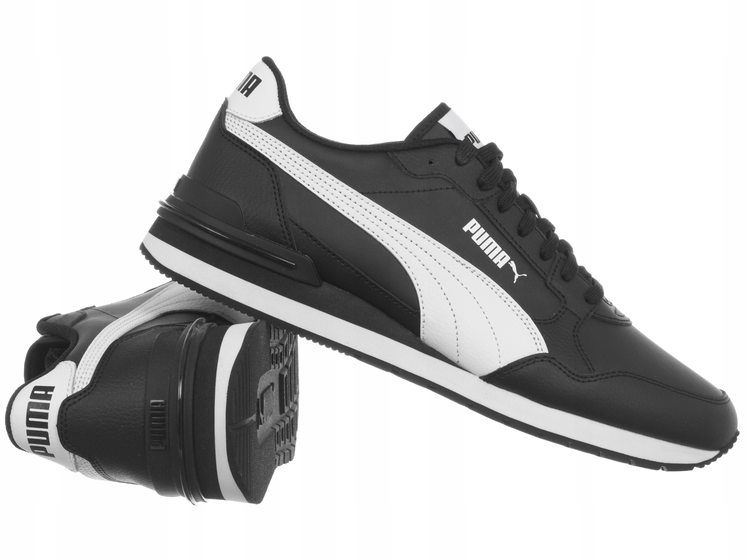 Pánské boty Puma St Runner v4 L 399068-01 pánské kožené tenisky černé