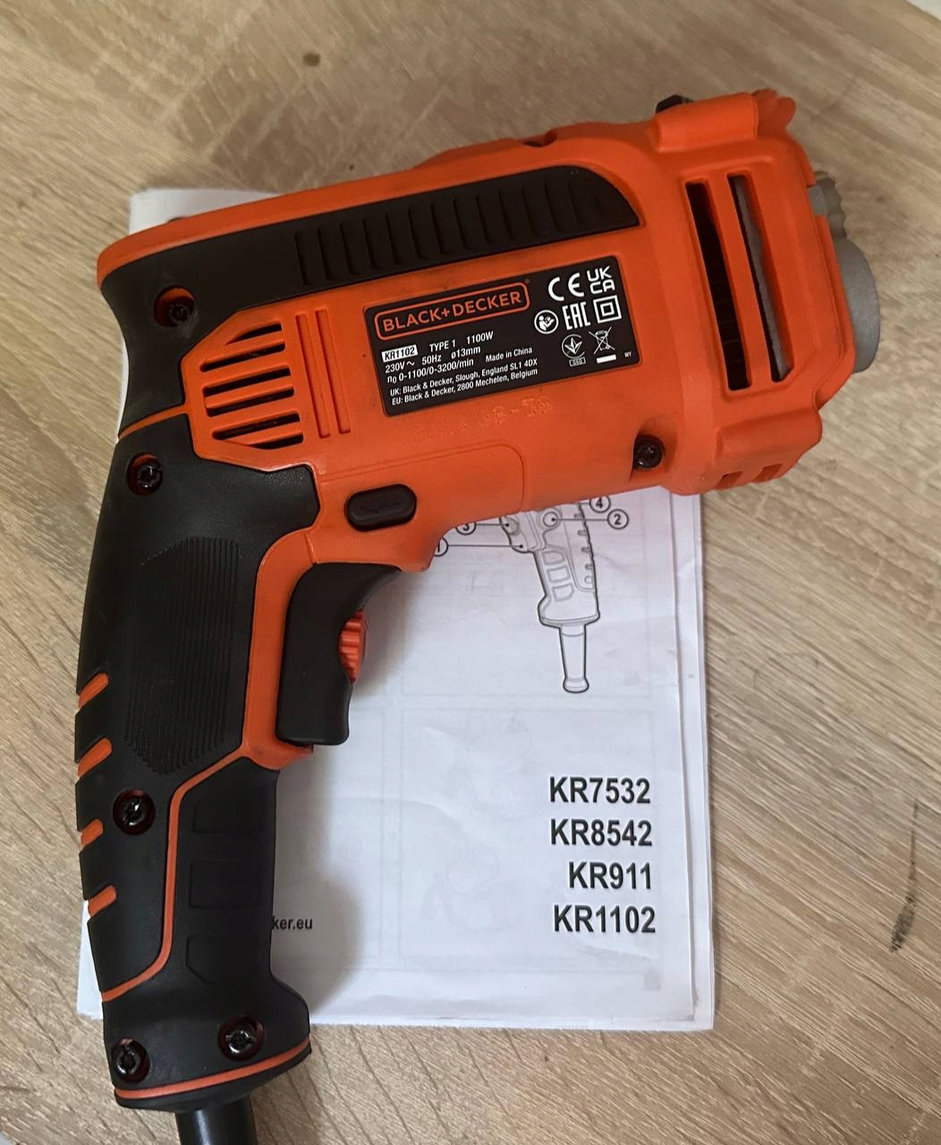 Część zamienna obudowa tył korpus BLACK & DECKER kr1102