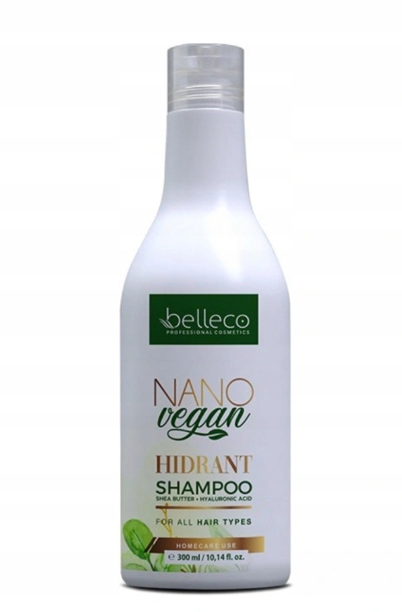 Belleco Szampon Nano Vegan Nawilżający Po Nanoplastii 300ML