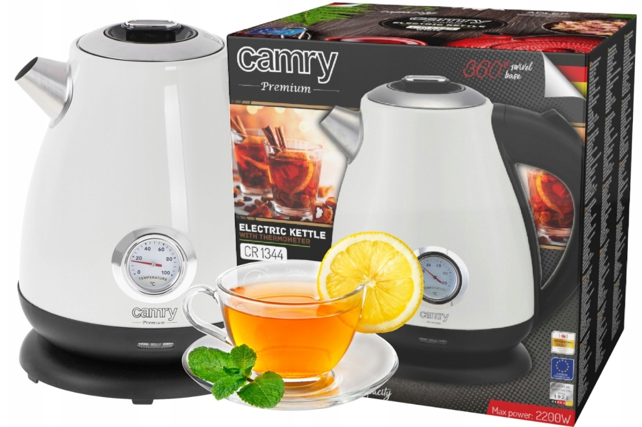 Retro Rychlovarná Konvice S Teploměrem 1,7 L 2200 W Elektrická