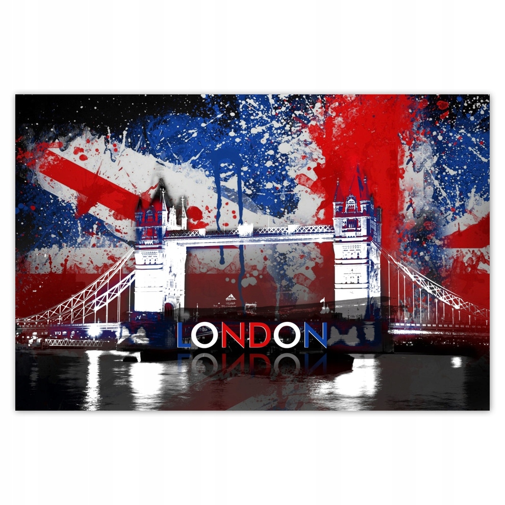 

Plakaty 93x62 Tower Bridge z flagą