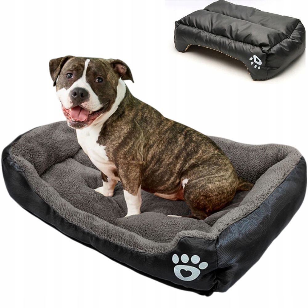 Levně Matrace Prošívaná Voděodolná Velká Pelíšek Pohovka Kotec pro psa černá