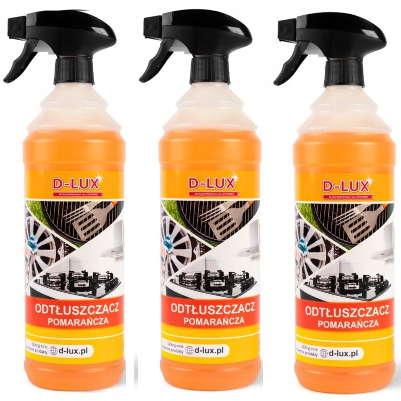 Levně 3x D-lux Odmašťovač 1 l – účinné čištění s vůní pomeranče