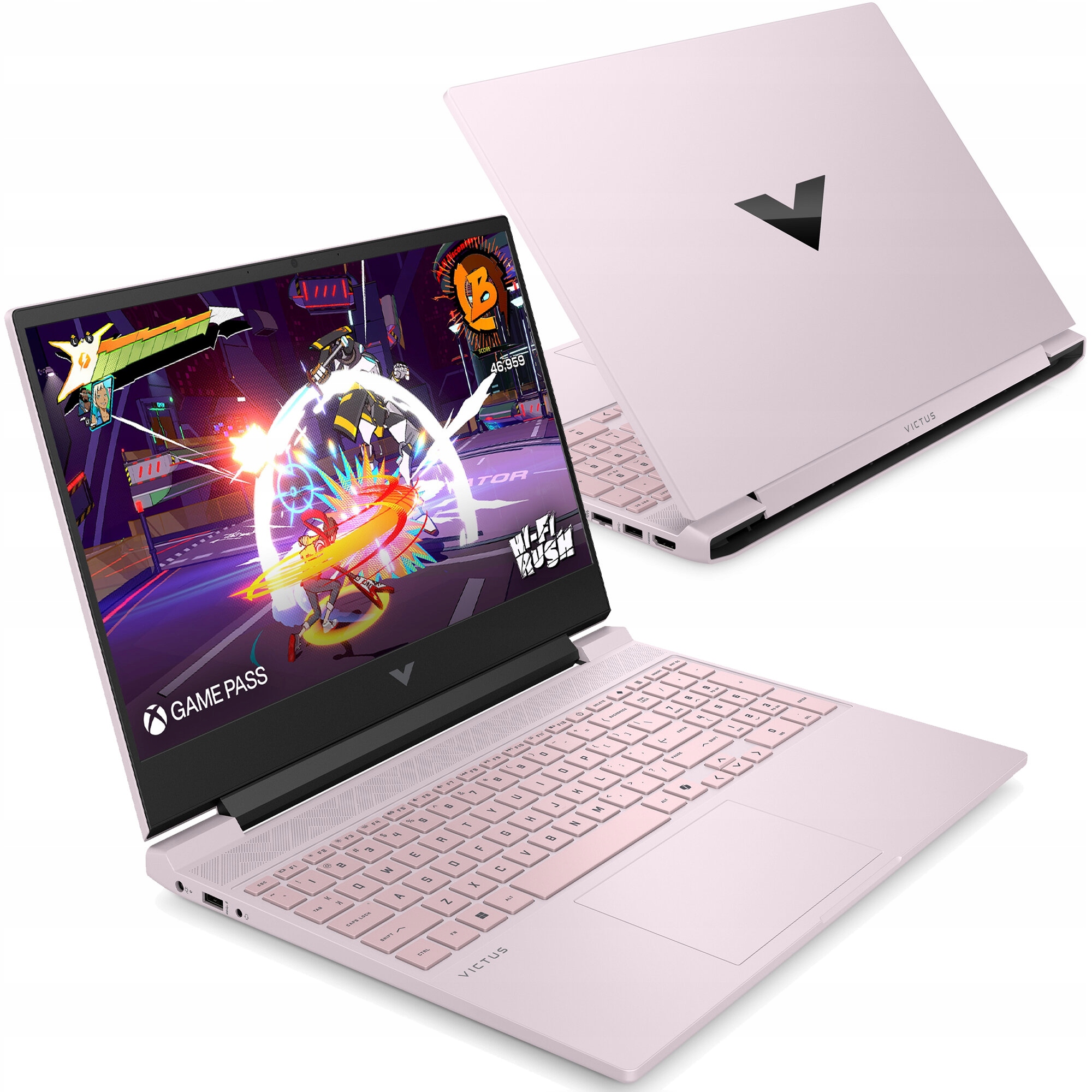 Výnimočný Ružový notebook Hp Victus 15 Rtx 5050 i5-13420H Fhd 144Hz 16GB Win