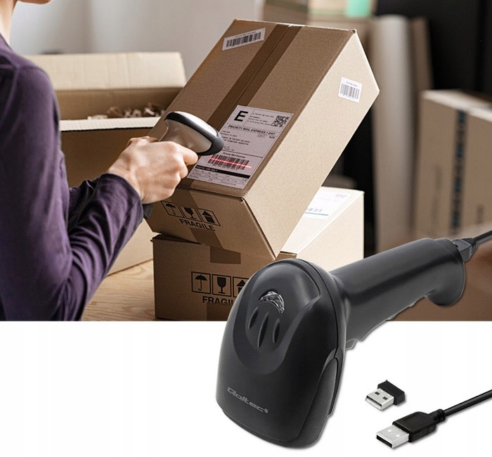 CZYTNIK SKANER KODÓW KRESKOWYCH 1D 2D QR BEZPRZEWODOWY EAN (GTIN) 5901878508689