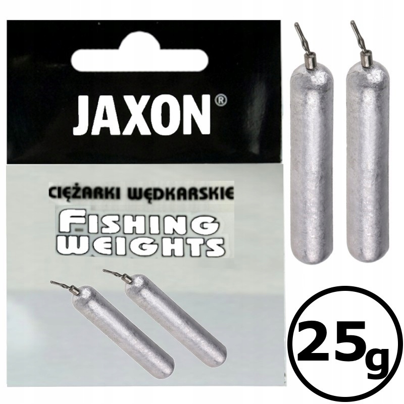 Ciężarek Spinningowy Jaxon Pałeczka Drop Shot 25g op.2szt.