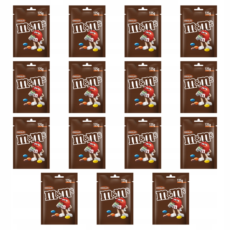 M&amp;M's Chocolate Čokoláda v barevných skořápkách 125 g X15