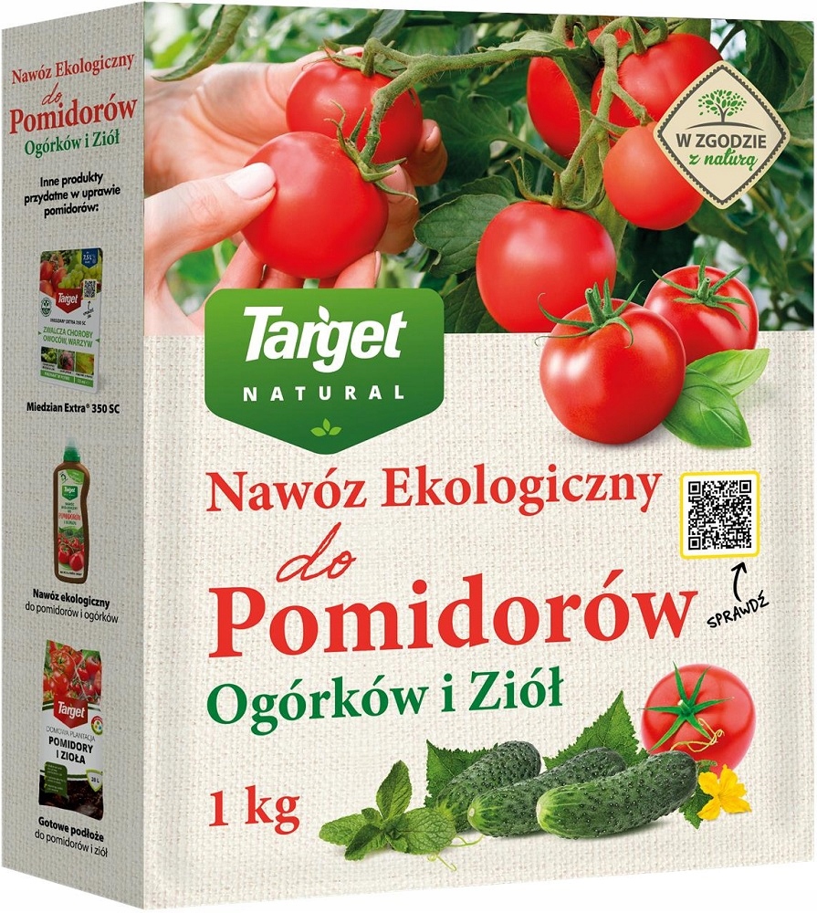 TARGET NAWÓZ EKO DO POMIDORÓW OGÓRKÓW ZIÓŁ 1kg