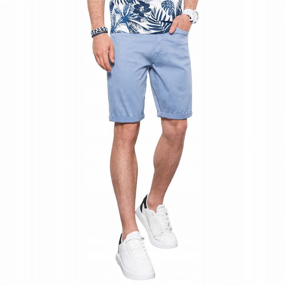 

Krótkie spodenki męskie casual W303 błękitne L