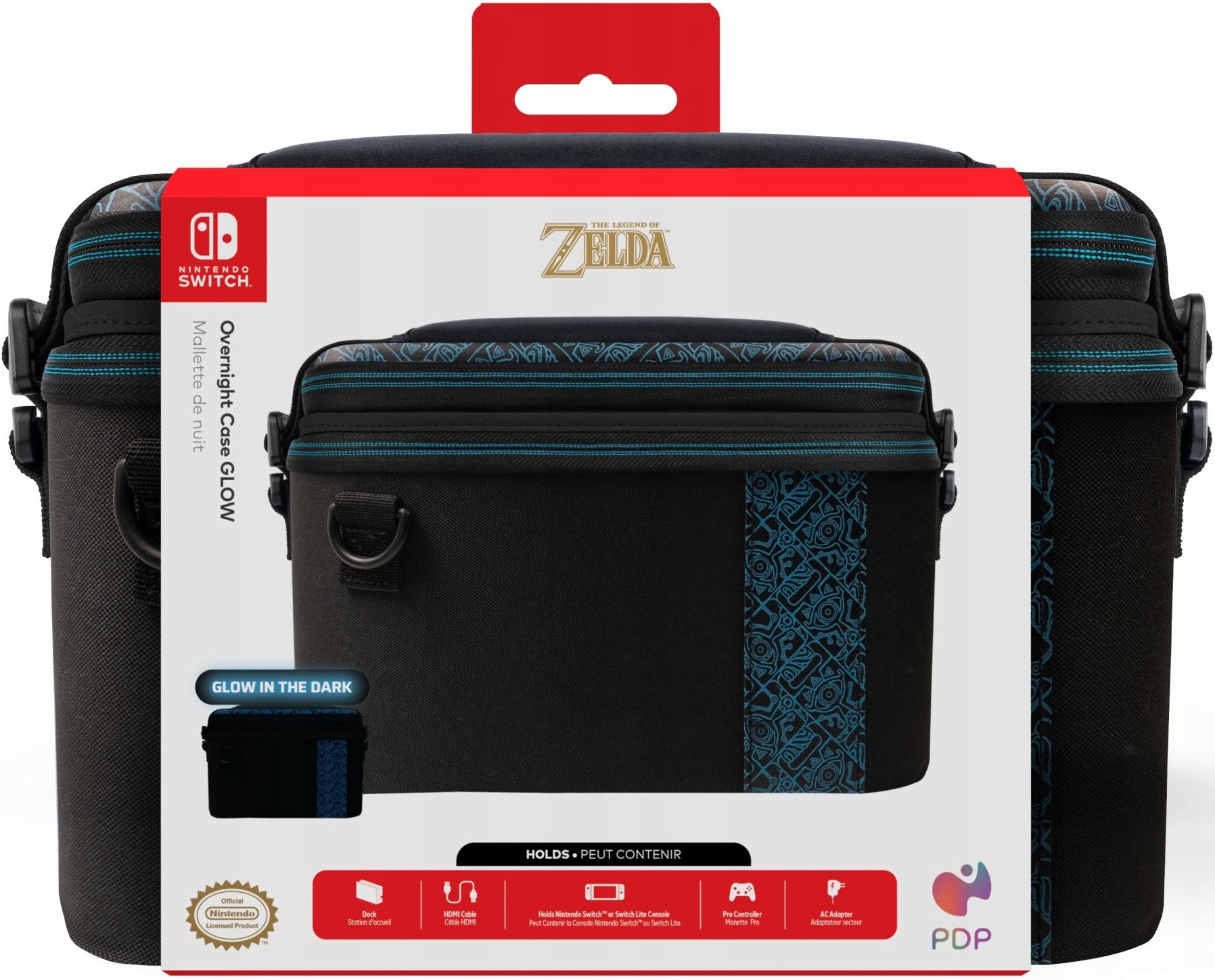 Pdp Nintendo Switch Walizka Etui Zelda Sheikah Shoot Glow in The Dark
